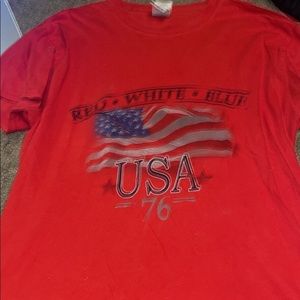 Red white and blue USA t shirt size M